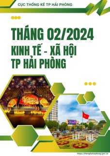 Infographic thông tin kinh tế - xã hội thành phố Hải Phòng tháng 02, 02 tháng năm 2024