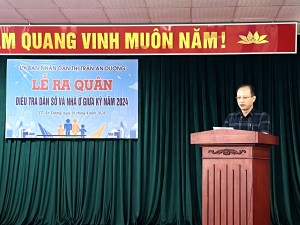 16/16 xã, thị trấn trên địa bàn huyện An Dương đồng loạt tổ chức Lễ ra quân Điều tra dân số và nhà ở giữa kỳ năm 2024
