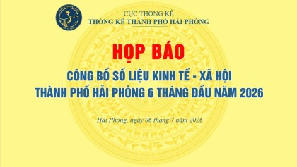 Họp báo công bố số liệu tình hình Kinh tế - Xã hội thành phố Hải Phòng 6 tháng đầu năm 2026